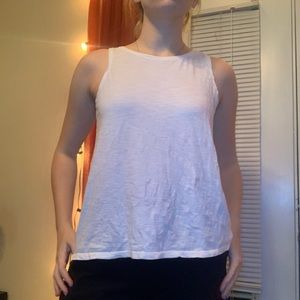 Classic white tank top